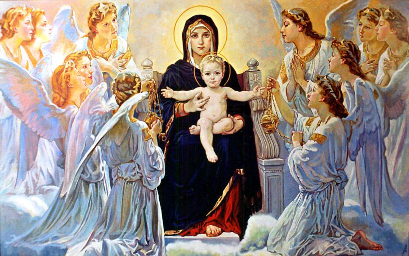 икона Казанской богоматери с младенцем